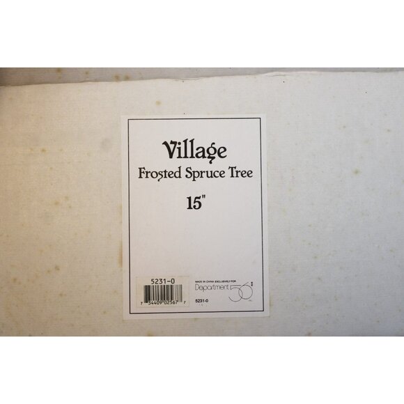 NEW Dept 56 Frosted Spruce Tree Village 15" Tall Cone #5231 Opened Box for pics - Picture 5 of 5